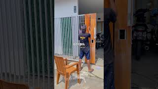 Pasang penutup pagar rumah subsidi#home#grc#rekomendasi#review#homemade#kreatif#makeover#homedecor