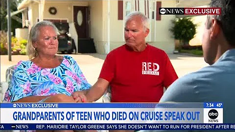 Grandparents of teen found dead on Carnival cruise ship speak out