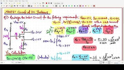 MOSFET Circuits At DC: Microelectronics Circuits Exercise: Numerical 8
