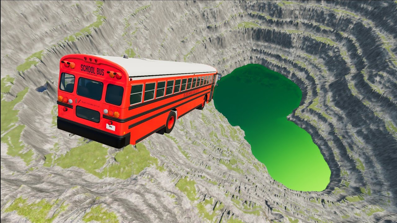 BeamNG.Drive - Leap Of Death Car Jumps and Falls Crashes #10