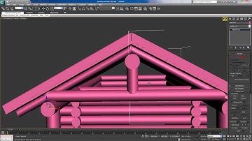 My way of doing things - 3DSmax Creating an Wooden Cabin (time lapse) part 3