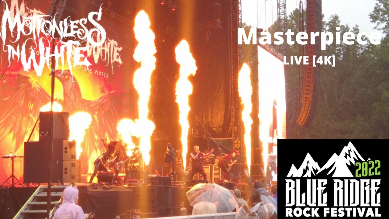 Motionless in White Masterpiece [4K] 09/10/22 Blue Ridge Rock Festival Alton, VA YouTube