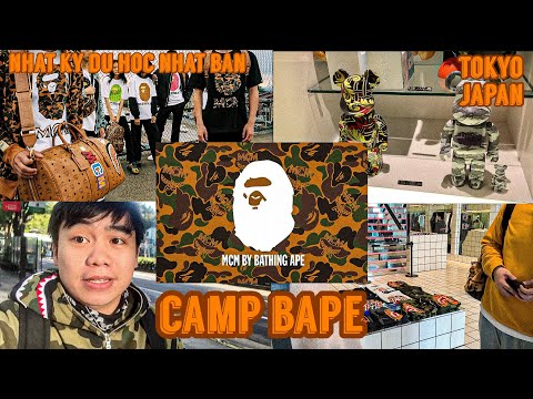 🔥Xếp Hàng mua BAPE x MCM 🔥| Shopping BE@RBRICK🐻  | Tokyo 2019 |⛩