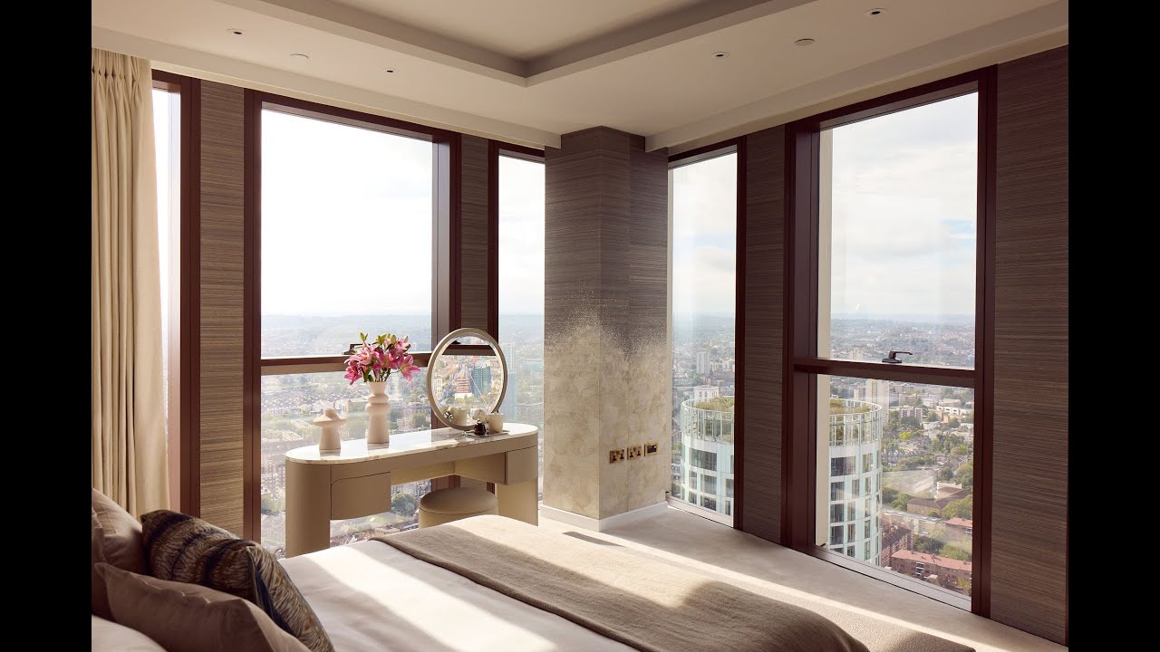 Exclusive tour of a luxury flat at Thames City, Nines Elms, London - Show Apartment N9 3201