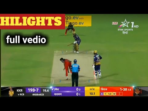 Kolkata knight Riders vs Royals challenge Banglore Full Match Highlights | KKR VS RCB hilights