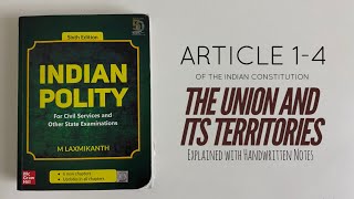 Union and its Territory | Indian Polity by M Laxmikant Chapter 6 Explained with Notes