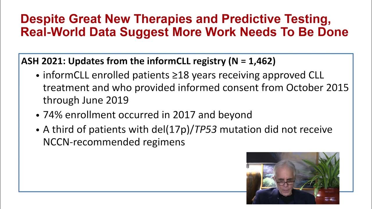 Review of NCCN Guidelines for Chronic Lymphocytic Leukemia (CLL) by Dr. Brian Koffman YouTube