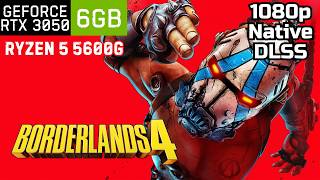 Borderlands 4 RTX 3050 6gb Benchmark – 1080p High / Medium / Low | Native /  DLSS