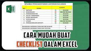 Cara Mudah Buat Senarai Semak Dalam Excel