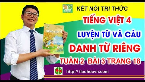 Tiếng Việt 4 Bài 3 Luyện từ và câu: Danh từ chung, Danh từ riêng | Tuần 2 trang 18 + 19
