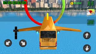 Offroad School Bus Driving: Flying Bus Games 2020  Android Gameplay screenshot 1