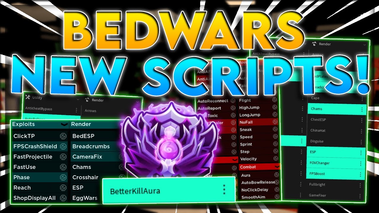 NEW] ROBLOX, Bedwars Script Hack / GUI *PASTEBIN 2021*, Kill Aura,  Instant Win, Fly & More