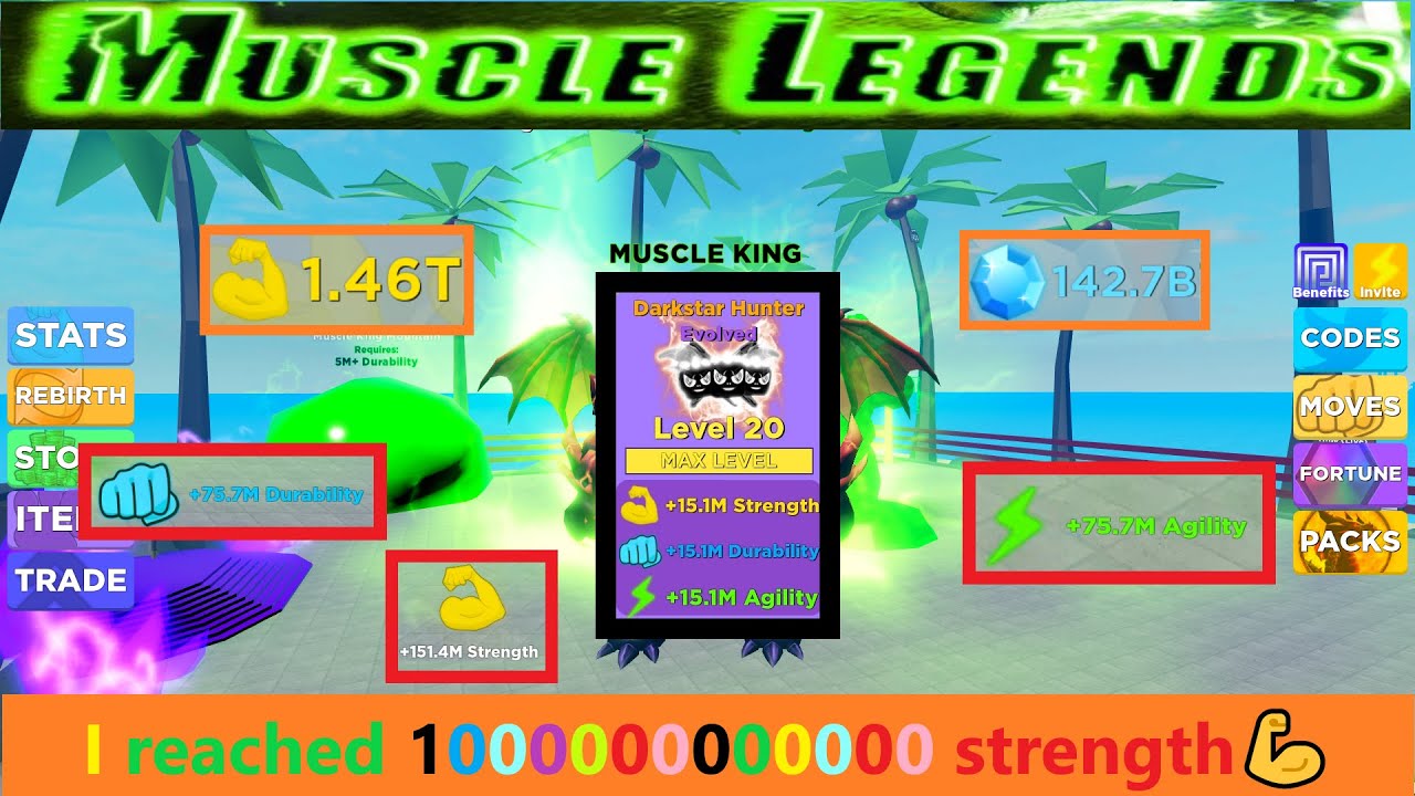 🔥 GET STRONG 💪 Muscle Legends - Roblox