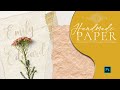 Photoshop Texture Recycled Handmade Paper How to make a pattern in Photoshop