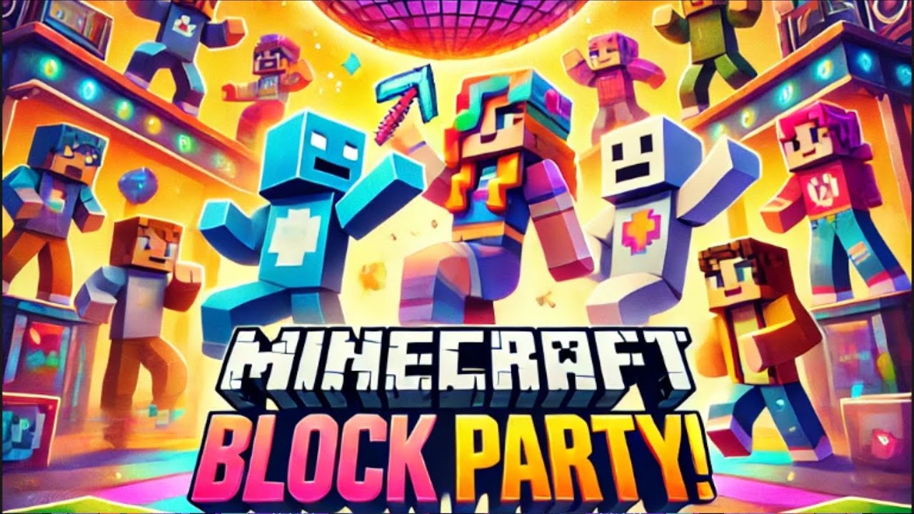 MINECRAFT | Play Block Party | Stand On The Right Color To Survive ...