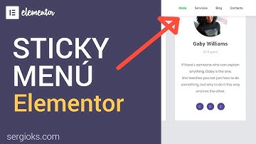 ✅ Cómo crear un Sticky menú con Elementor Pro
