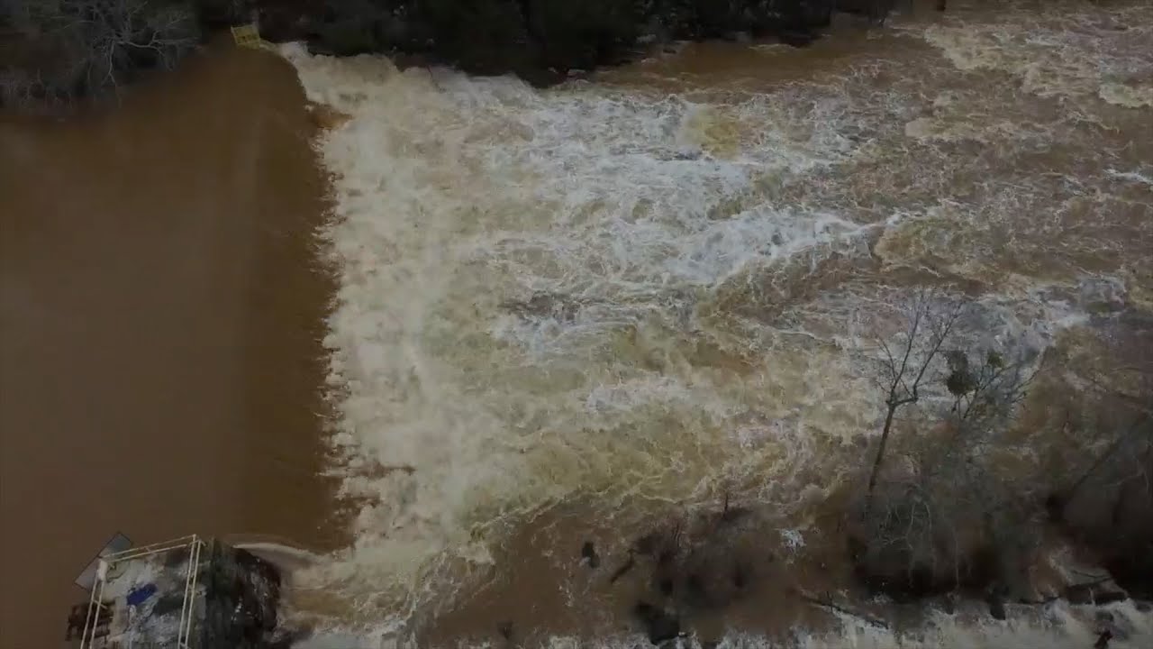 Milstead Dam Flood By Drone JT 