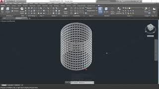 PERFORATED CYLINDER IN AUTOCAD