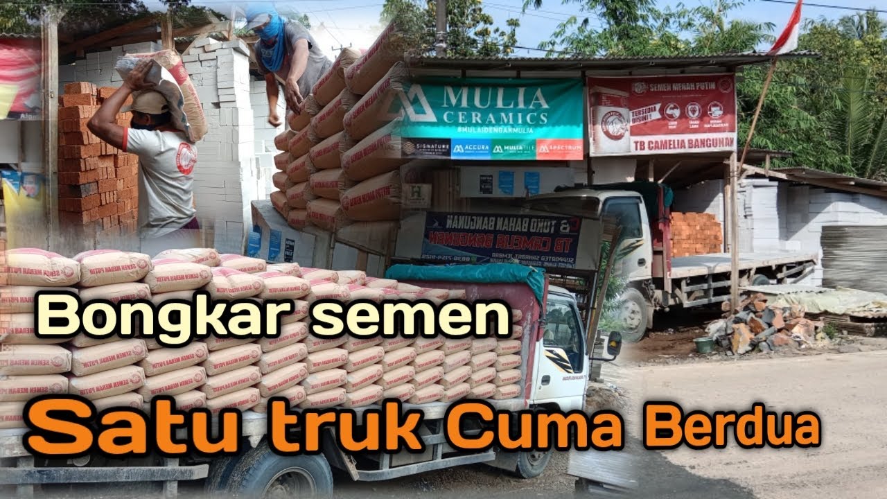 cara bongkar semen yang baik dan benar semen merah putih. di Toko Camelia Bangunan
