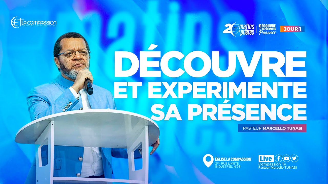 DÉCOUVRE ET EXPERIMENTE SA PRÉSENCE _ PAST MARCELLO TUNASI _ 25 MATINS DE PRIÈRES J1 |01|08|25