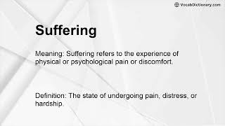 Suffering Meaning