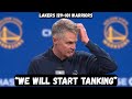 Steve Kerr ADMITS Warriors will start TANKING - Post Game Interview - Lakers vs Warriors