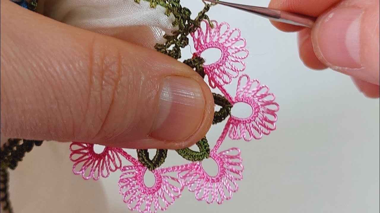 1035  Görünce şok olacağınız mekikten tığa müthiş bir tığ oyası