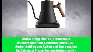 Fellow Stagg EKG Pro, elektrischer Wasserkocher mit SchwanenhalstÃ¼lle - ÃœbergieÃŸen von Kaffee
