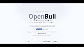 Introducing OpenBull: A Self-Hostable Options & Algo Trading Platform