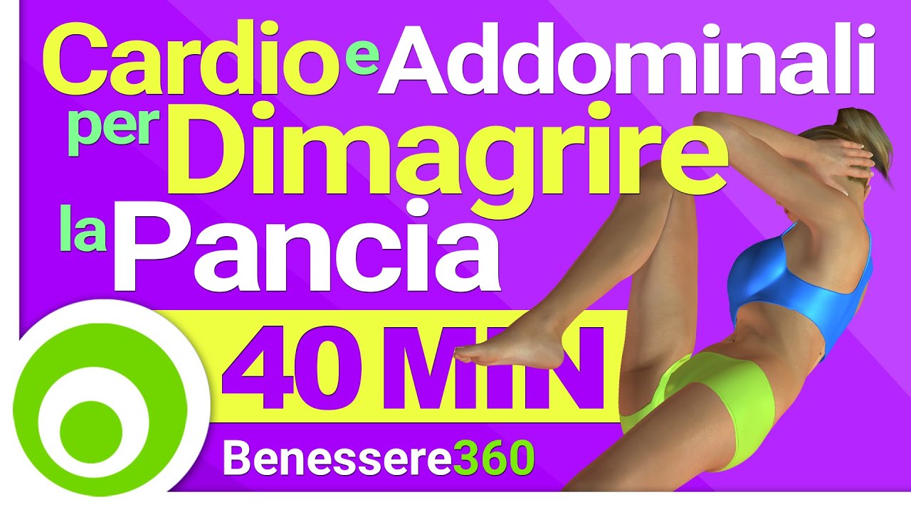 Allenamento Cardio Per Dimagrire La Pancia 40 Minuti Di Aerobica E Addominali A Casa Youtube