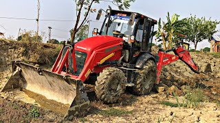 JCB 3DX Warking Mud First | Caterpillar 365Lc Excavator Loading Tata Truck | Swaraj 855 Fe Mahindra 