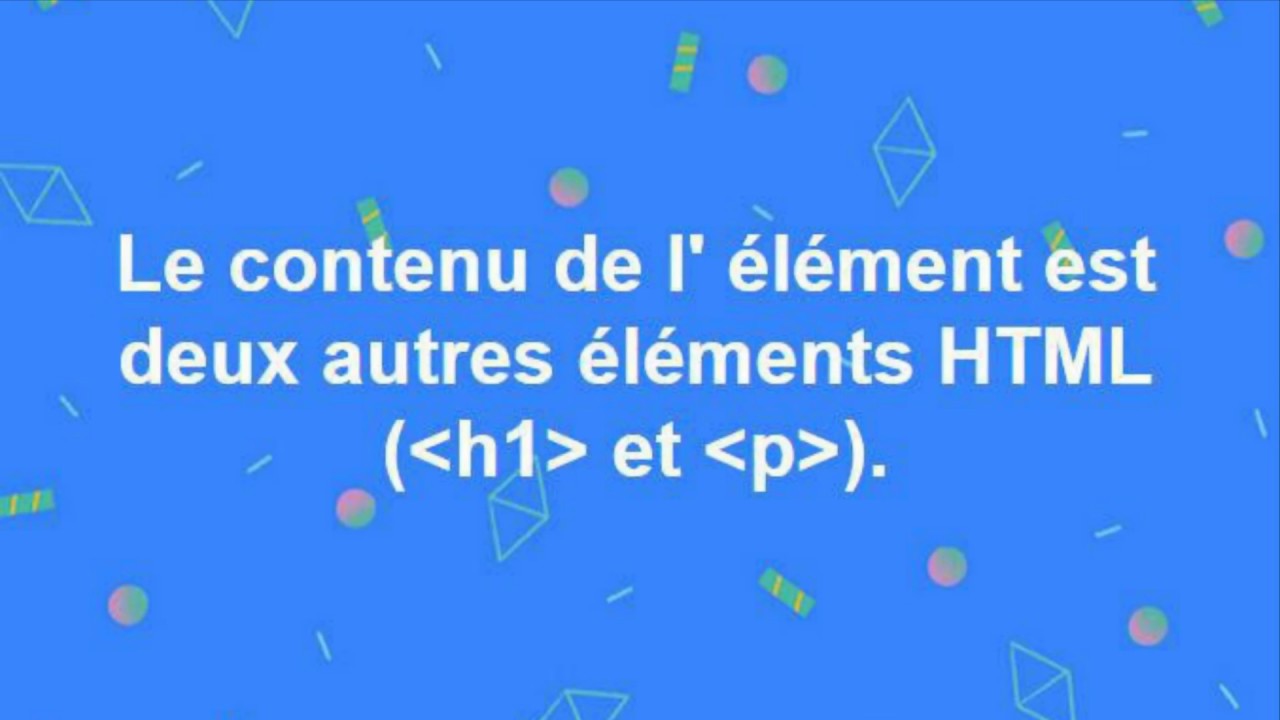 Cours d’informatique. Chapitre 3. Page Web. Éléments HTML - YouTube