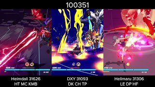 [HI3] Memorial Week 2 | 100351 | Slacc and Sigh | Heimdall 37952/31626; DXY 31093; Hellmaru 31306