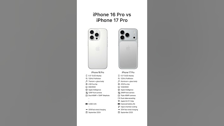 iPhone 16 Pro vs iPhone 17 Pro