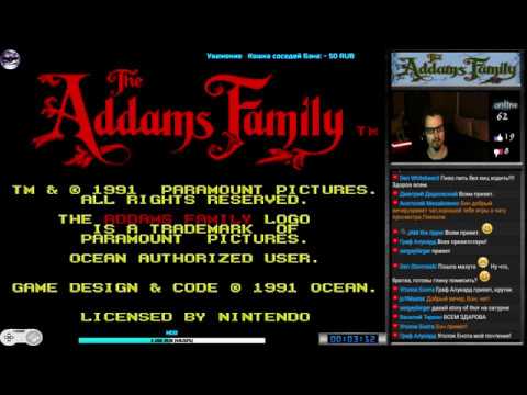 The Addams Family прохождение (U) | Игра (SNES, 16 bit) 1992 Стрим RUS