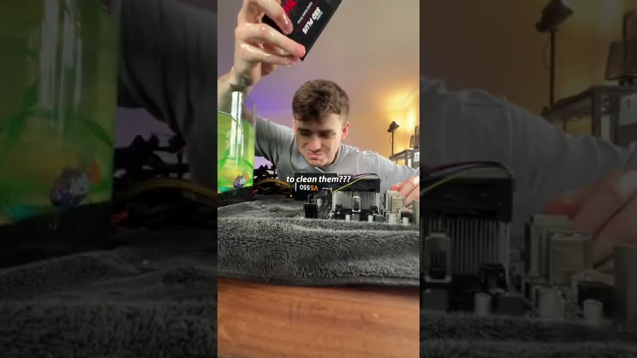 this PC hardware was in a fishtank.. think it will clean?