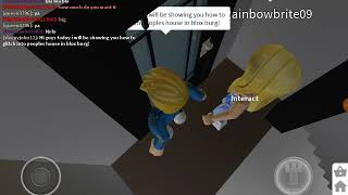 How to Glitch Into someones House (Roblox-BloxBurg)