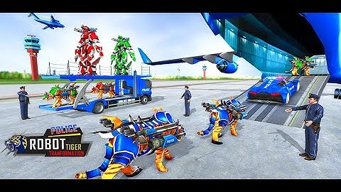 Us Police Tiger Robot Car Game - Android GamePlay - New update - Robot Game | Walk through a Game
