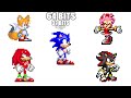 SONIC COMPILATION 64 bits. 32 bits. 16 bits. 8 bits. 4 bits. 2 bits. 1 bit, half bit, quarter bit