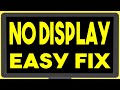 Computer Turns On But No Display On Monitor - Troubleshoot & Easy Fix - Cpu Adaptor Plug Issue