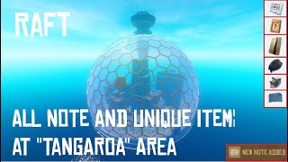 [Raft] All Note and Unique Item Locations at 'Tangaroa' Area - Chapter 2
