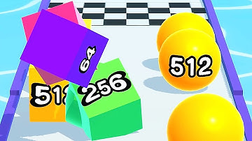 Ball Run 2048 Merge Number ! MAX LEVELS Gameplay Walkthrough New Update Part 562 android, ios
