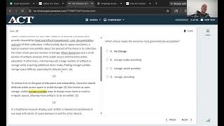 ACT Online Practice Test 1 (Preparing for ACT 2025-6) - enhanced/digital/pdf - English-part 2-#26-50