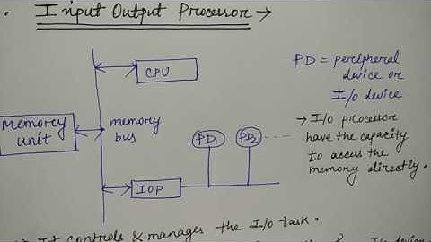 Input Output Processor  | Hindi | Lec-63 | COA | Niharika Panda