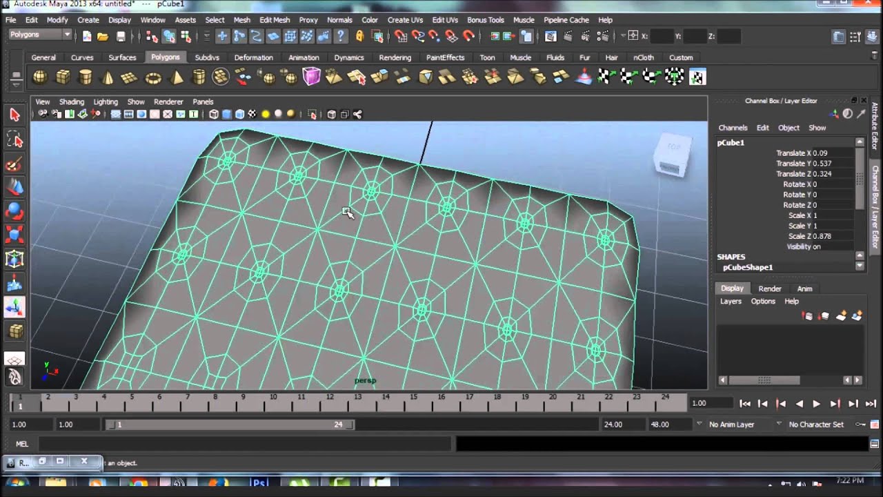 MAYA TUTORIAL How To Model A Mattress In Maya YouTube