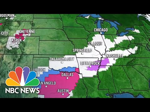 Icy blast expected from texas to west virginia