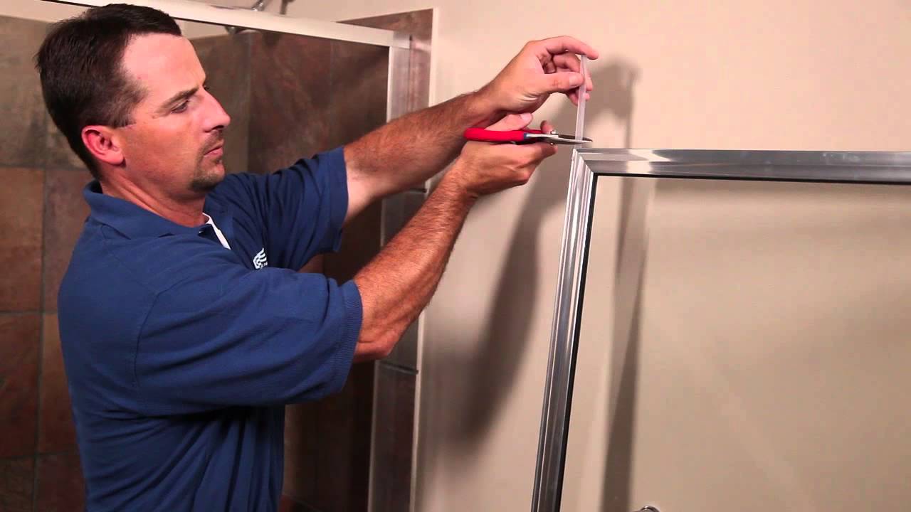How To Fit A Shower Door - Photos
