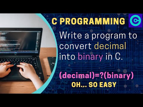 c program to convert decimal into binary | decimal to binary conversion | @rescue code