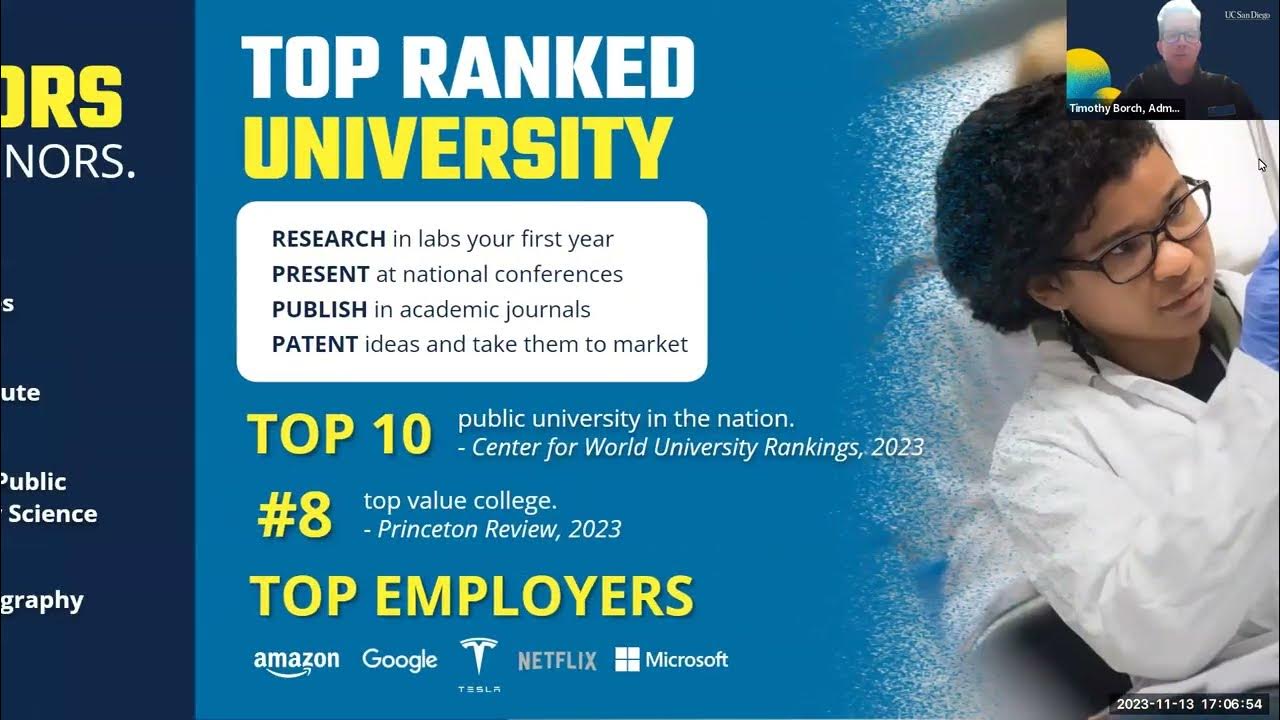 Why UC San Diego Webinar YouTube