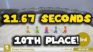 Super Mario Odyssey: Koopa Freerunning - Cap Kingdom 21.67 seconds (10th place)
